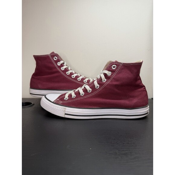 Converse CTAS Hi Top Sneakers Maroon Mens 8 / Wo 10 | M9613 Skater ShoesY2K - Picture 4 of 16